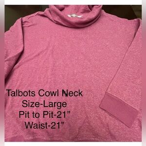 Talbots Vibrant Pink Sweater/Sweatshirt size L